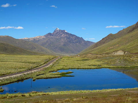 Altiplano in Andes, Peru in South America