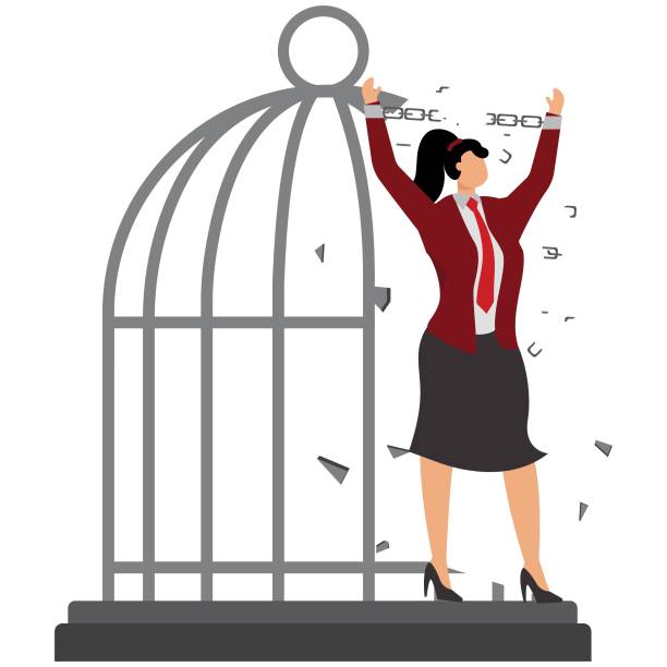 istock Break the chains with your fists and be free, Businessman 1916526444
