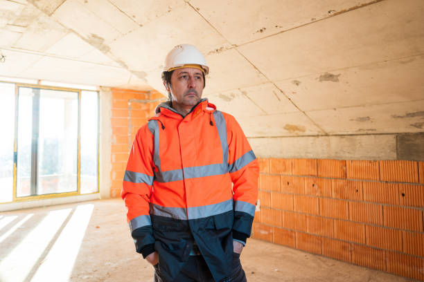 istock Portrait of construction engineer and building contractor on site 1916623417