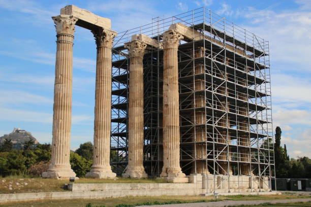 Templo de Zeus Templo de Zeus olympeion stock pictures, royalty-free photos & images