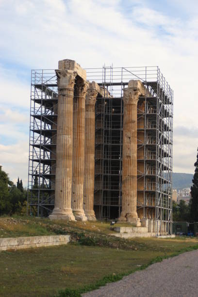 Templo de Zeus Templo de Zeus olympeion stock pictures, royalty-free photos & images