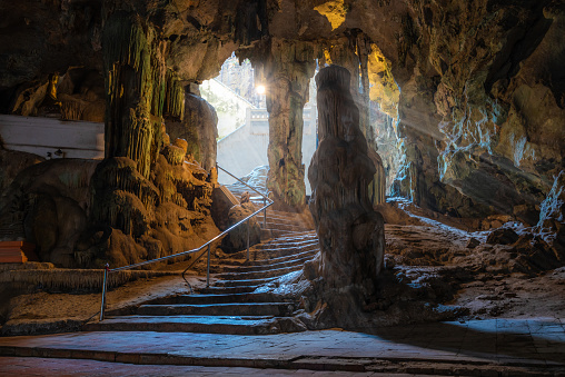 Khao Luang Cave is a large limestone cave located in Phetchaburi Province, Thailand. It is a popular tourist destination, known for its stunning natural beauty and historical significance