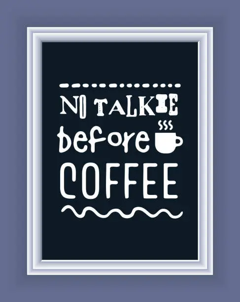 Vector illustration of Coffee Typography