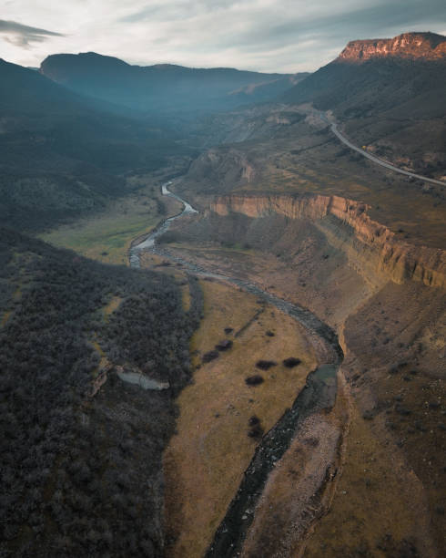istock Dagestan, river valley and mountain landscape 1916782637