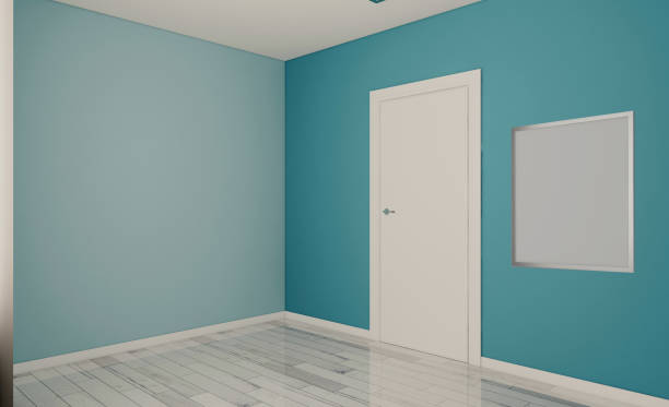 istock Blank paintings.  Mockup.. Modern office Cabinet.  3D rendering.   Meeting room 1916787917