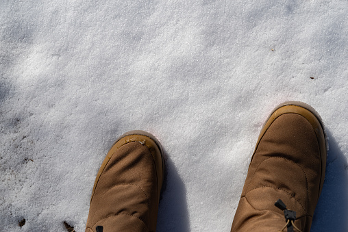 snow underfoot