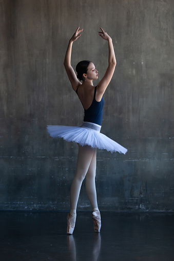 Potrait of young ballet dancer
