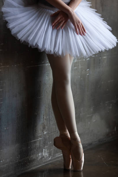 istock Legs of a standing ballerina 1916819385