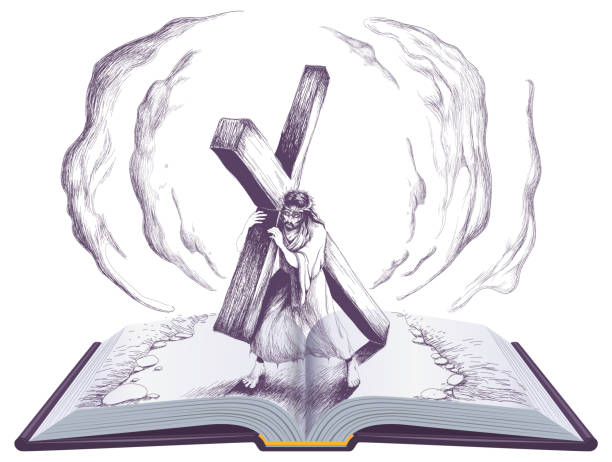 30+ Holding Open Bible Stock Illustrations, Royalty-Free Vector