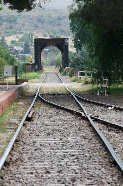 istock train tracks with fork and iron bridge in the background 1916947922