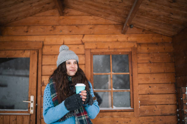 istock Hot coffee on a cold winter morning. 1916976169