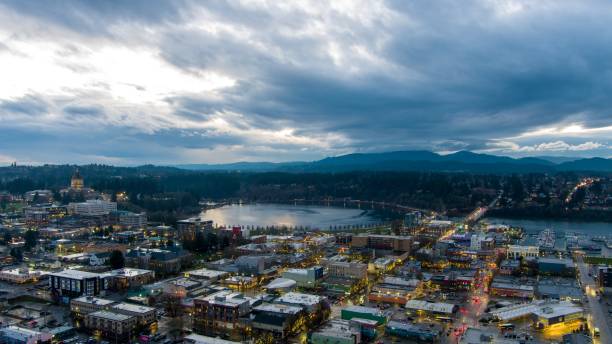 istock Olympia, Washington at sunset in December 1916996565