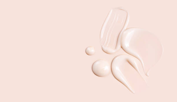 istock cosmetic smear texture on pastel beige background 1917015308