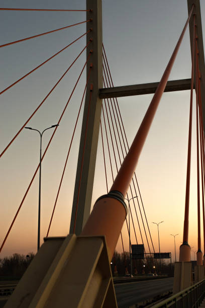 istock Close-up of Bridge Construction against blue sky 1917030955