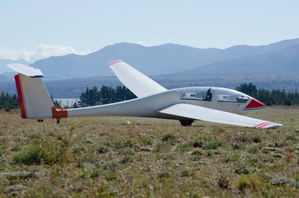 istock glider on the ground preparing to take off 1917054401