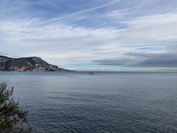 istock Ocean view of with clouded sky 1917058334