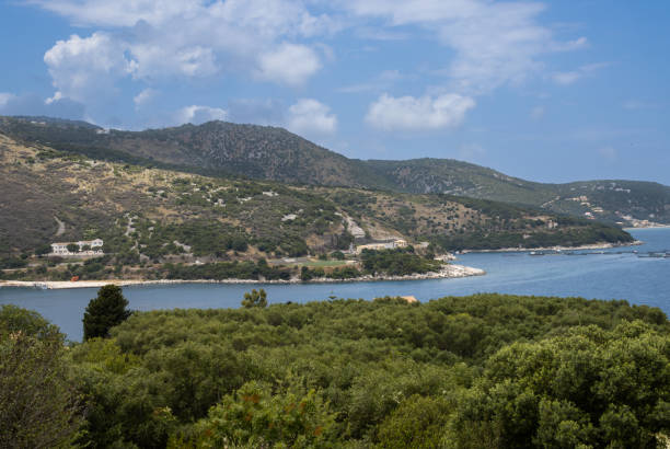 istock Spring nature and a bay, Corfu, Greece 1917075025