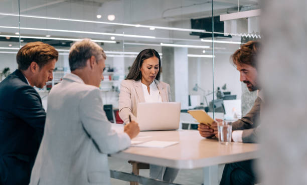 istock Business persons on meeting in the office. 1917091195