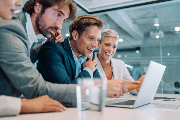 istock Team of professionals during a meeting. 1917091203