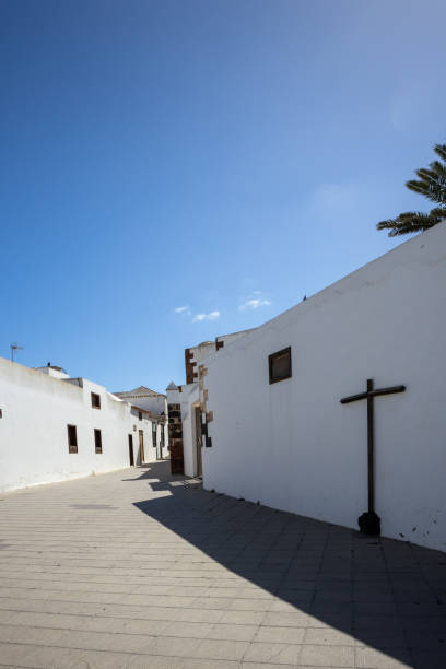 istock White architecture and blue sky, Teguise, Lanzarote 1917154338