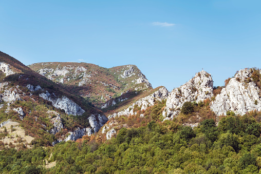 Rocks in the autumn in Balkan  Mountains , Bulgaria