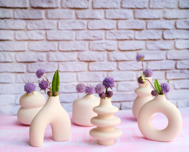istock Small modern vases . Scandinavian interior style 1917313762