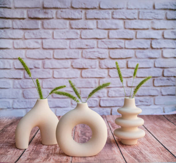 istock Small modern vases . Scandinavian interior style 1917313884