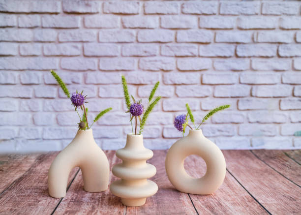 istock Small modern vases . Scandinavian interior style 1917313891