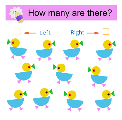 Count How Many Ducks Count How Many Ducks Are Turned Left And How Many Are Turned Right ...