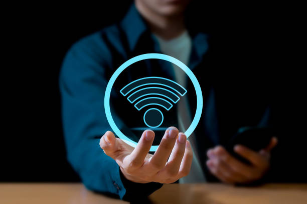istock Business using smartphone with wifi icon,business communication concept 1917354213