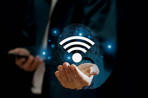 istock Business using smartphone with wifi icon,business communication concept 1917354725