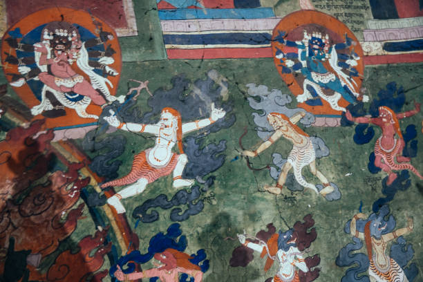 istock Lamayuru Monastery Thangkas, Buddhist Art, Tibetan Buddhism 1917396026
