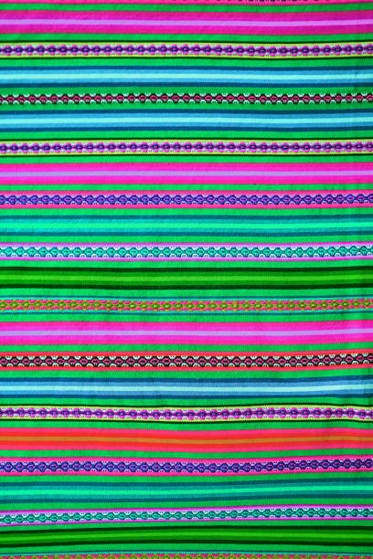 istock Amazing Peruvian Traditional Textile in Colorful Horizontal Strips 1917408251