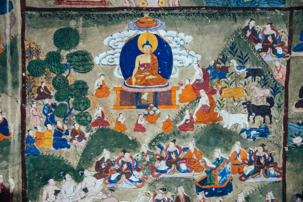 istock Lamayuru Monastery Thangkas, Buddhist Art, Tibetan Buddhism 1917409284