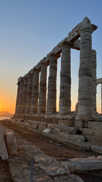 istock Sunset in cape sounion - Poseidon Temple 1917432515