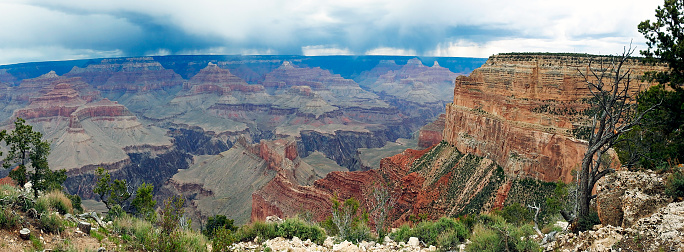 Panoramic view of the Grand Canyon, South Rim, Arizona - United States
