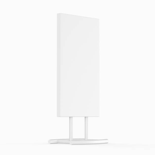 istock Free Advertising Standing Poster Display Holder Metal Stand. 3d Render Illustration 1917481303