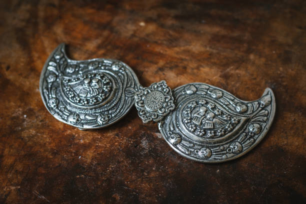 Traditional Bulgarian Belt Buckle. Folk clothting.