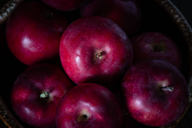 red winesap apples background at apple harvest