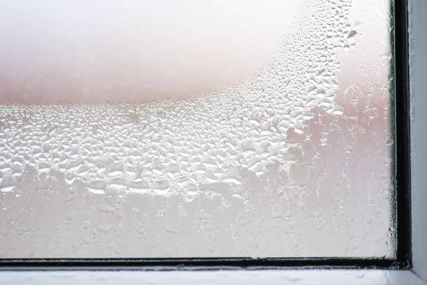 istock Fogging of windows and ventilation in the room. 1917575656