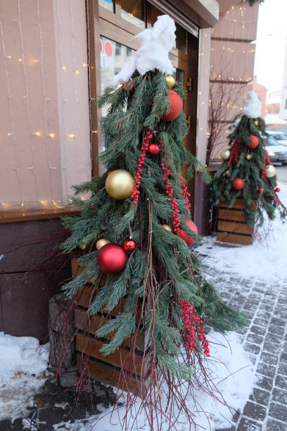 istock Christmas tree decorated with Christmas balls 1917598107