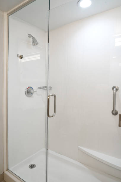 istock close up on shower in the bathroom 1917629187