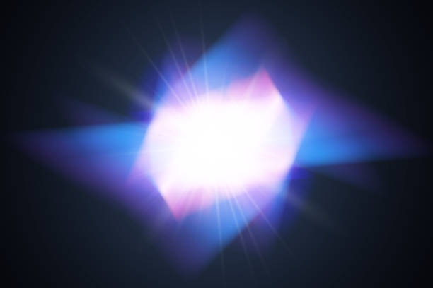 istock Light star crystal shiny hologram bokeh. Set of transparent color effects. 1917657720