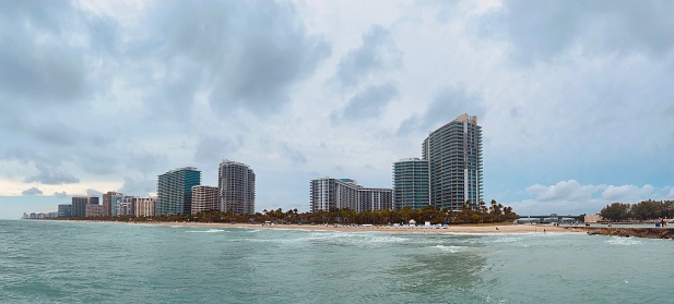 De skyline van Bal Harbour Miami Beach