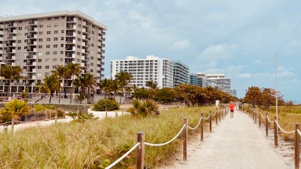 istock Art deco buildings at Miami Beach boulevard in January 2024 1917680323