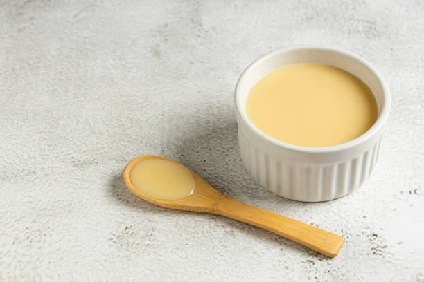 istock Fresh condensed milk in the bowl. 1917706310