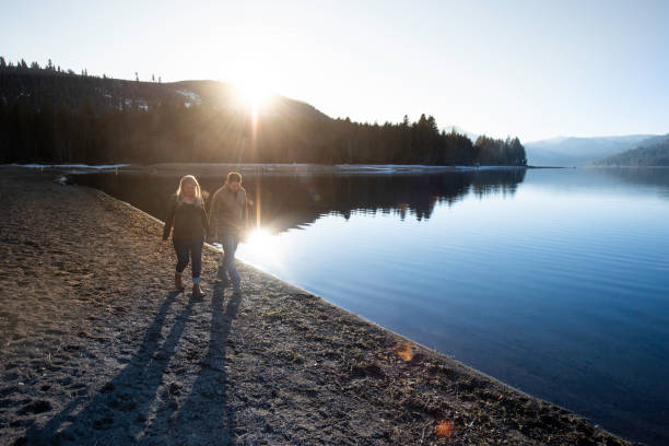 istock Pregnant couple go for a walk 1917733755