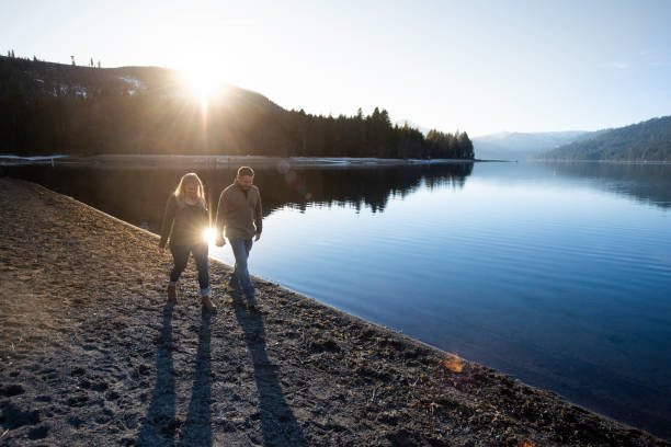 istock Pregnant couple go for a walk 1917734273
