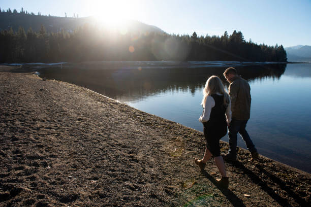 istock Pregnant couple go for a walk 1917737947