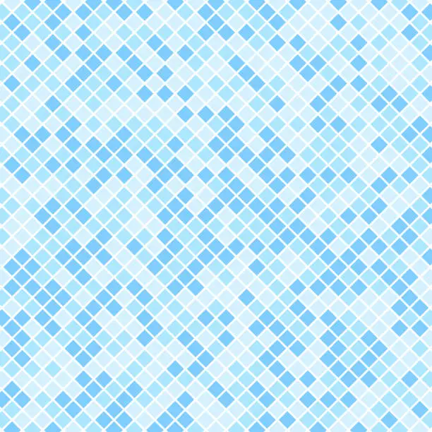 Vector illustration of Diamond shaped pool tiles pattern